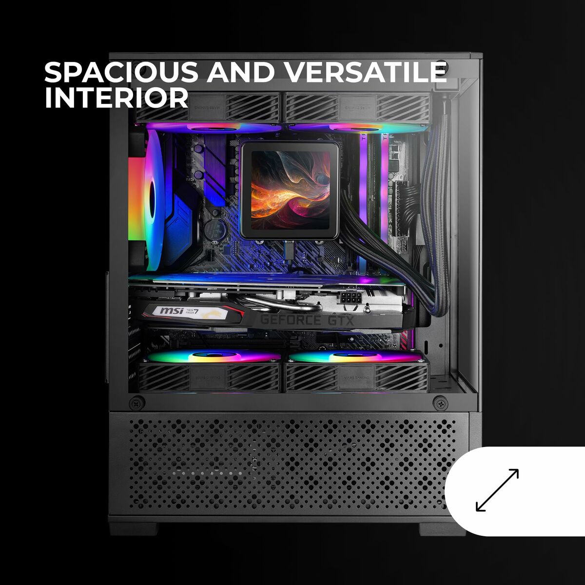 Caja Semitorre ATX Mars Gaming MC-SE2 Negro