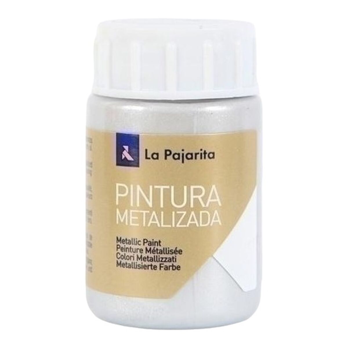 Pintura La Pajarita Plateado 35 ml (6 Unidades)