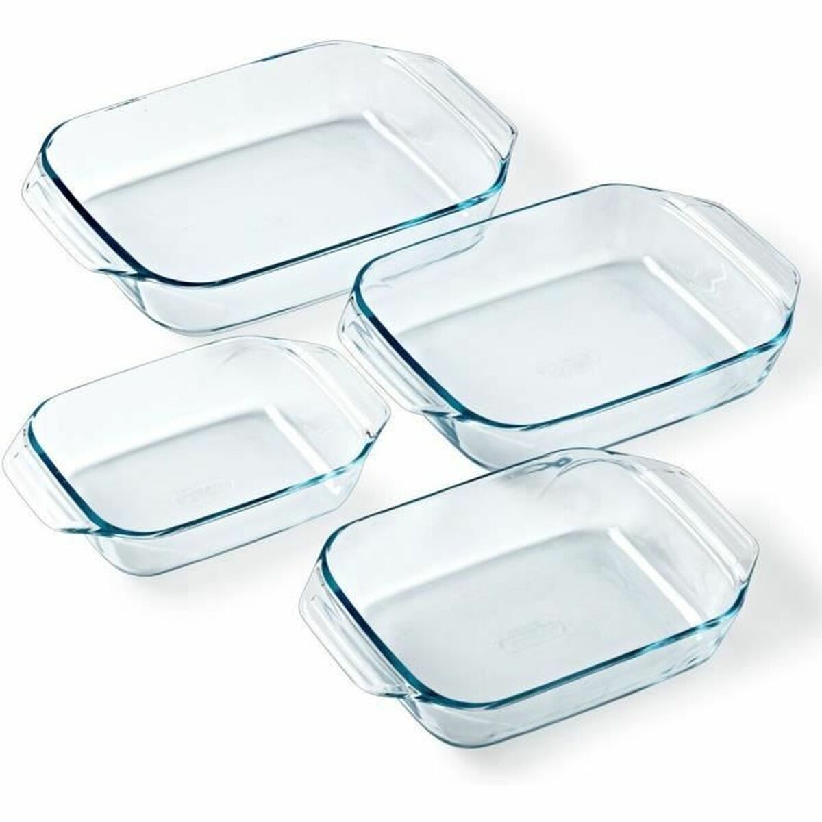 Set de Fuentes para Horno Pyrex Transparente 4 Piezas
