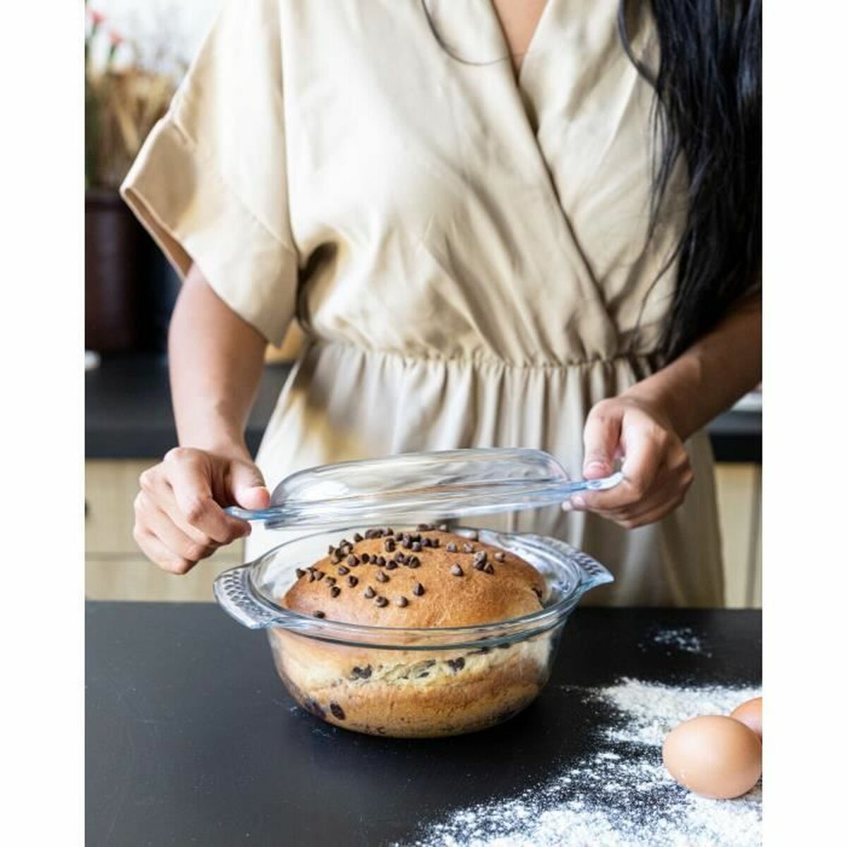 Cacerola Pyrex Transparente Ø 27 cm 1,6 L