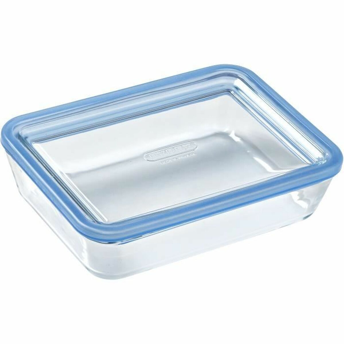 Set de Fiambreras Pyrex Azul Transparente 800 ml 3 Piezas