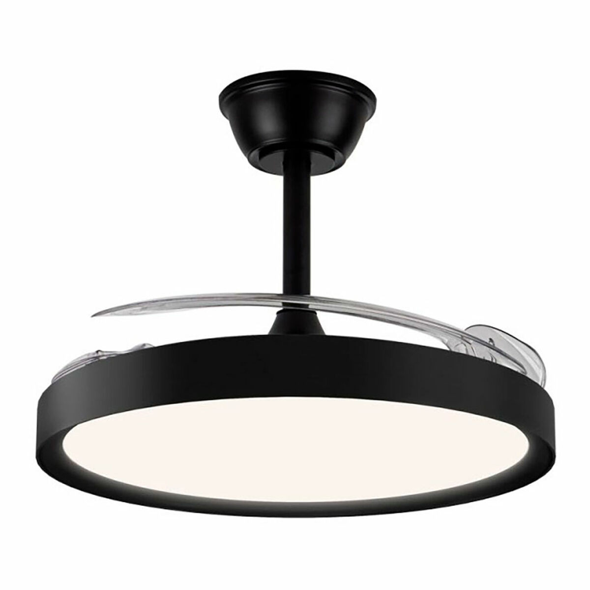 Ventilador de Techo con Luz CristalRecord Negro 43 W (3000 K) (4000 K)