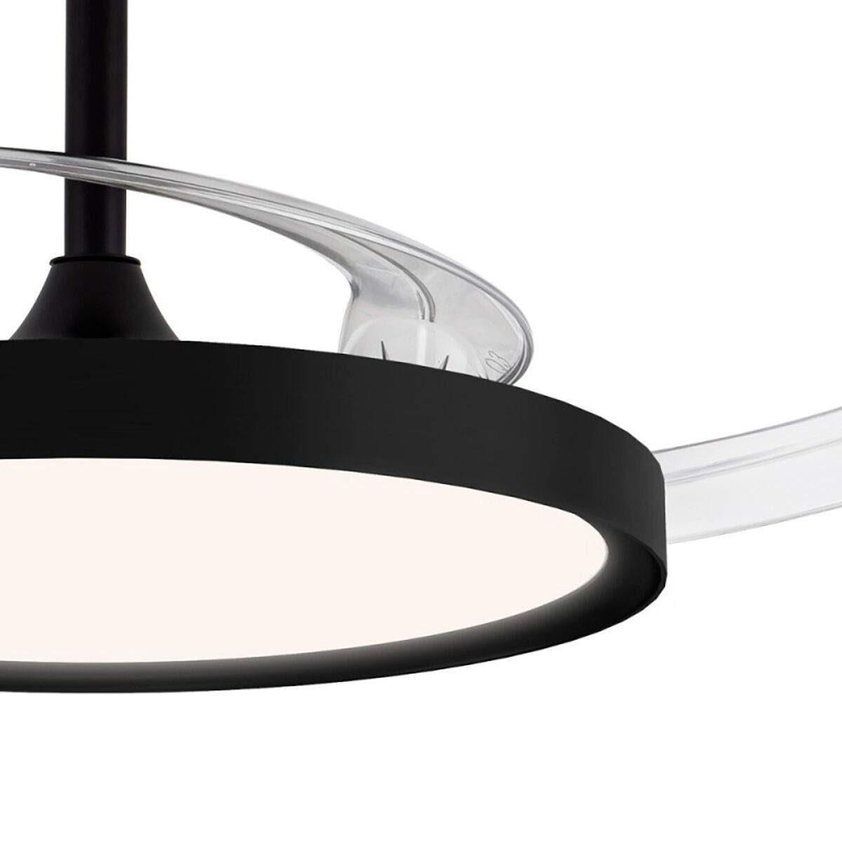 Ventilador de Techo con Luz CristalRecord Negro 43 W (3000 K) (4000 K)