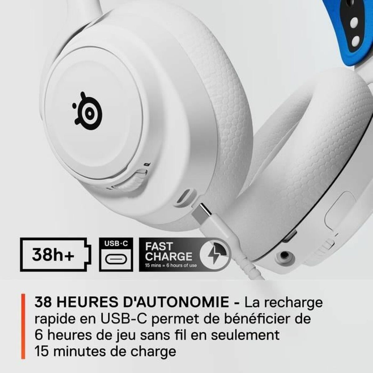 Auriculares con Micrófono SteelSeries Arctis Nova 7P Blanco