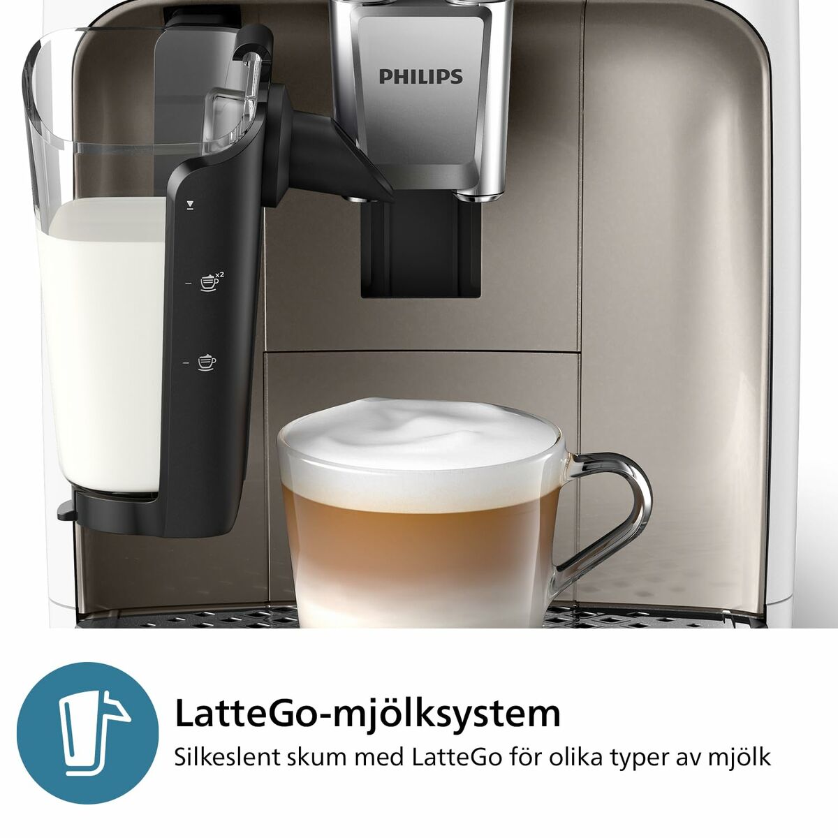 Cafetera Superautomática Philips Blanco 1500 W 15 bar