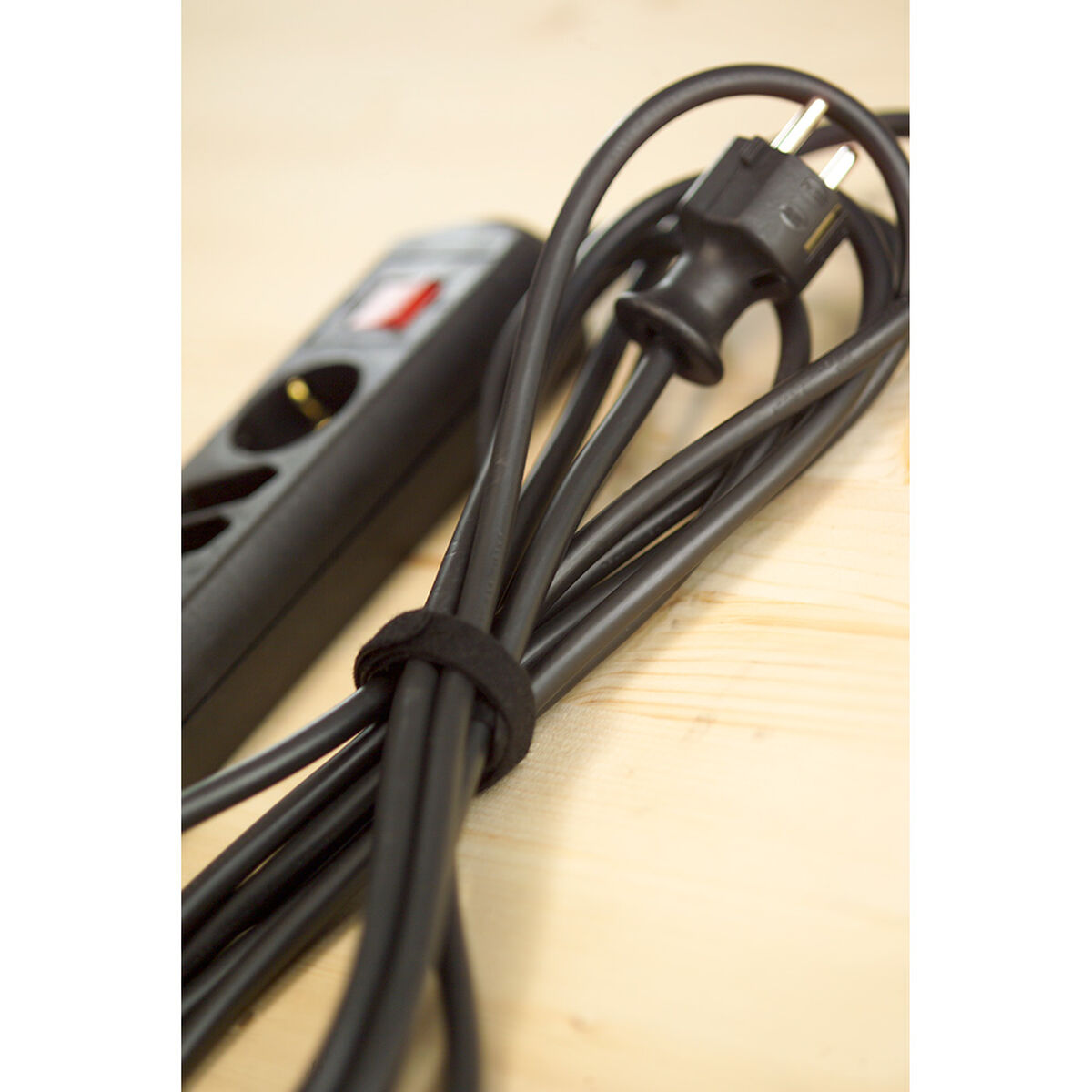 Sujetacables Velcro one-wrap Negro 20 mm x 25 m