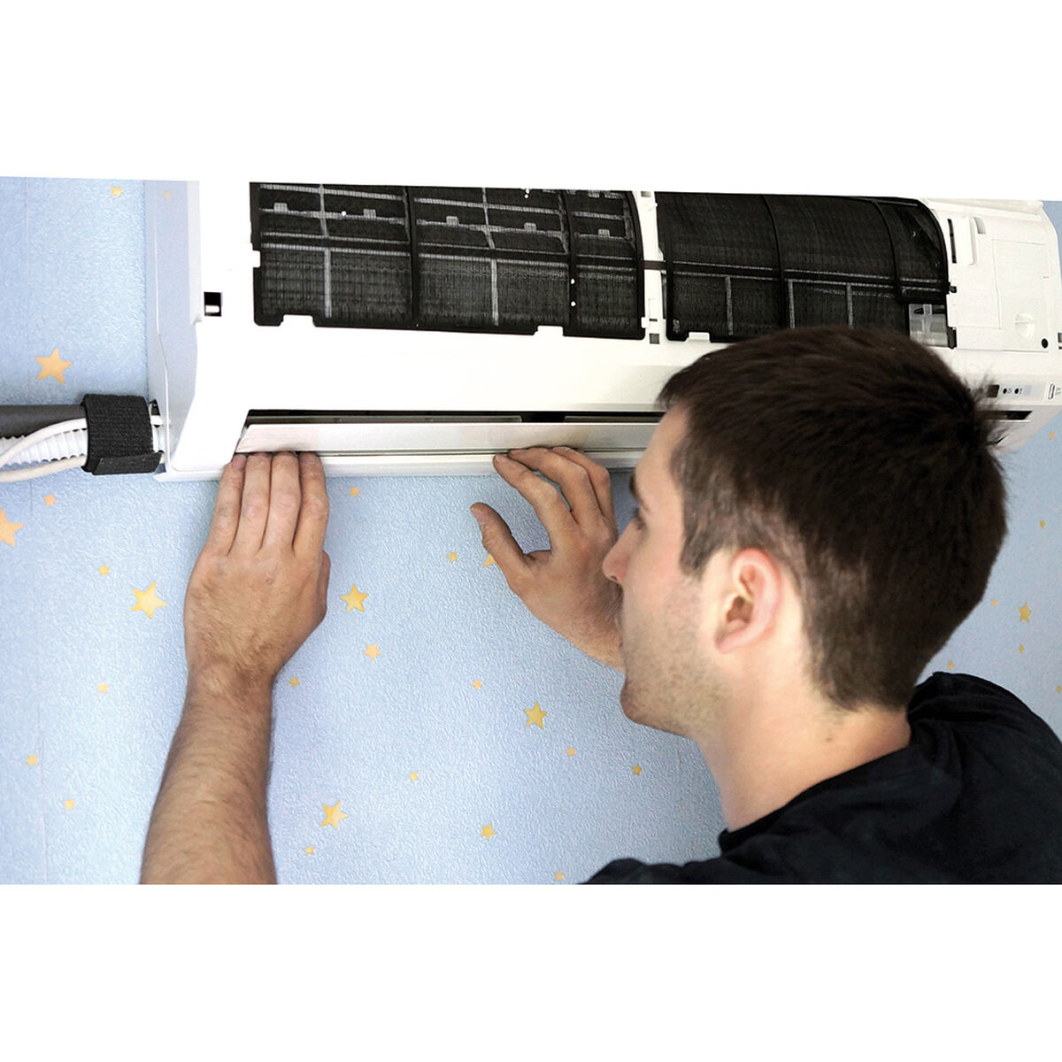 Sujetacables Velcro one-wrap Negro 20 mm x 25 m