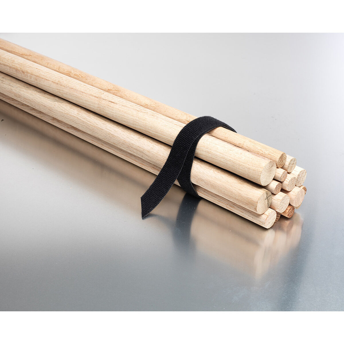 Sujetacables Velcro one-wrap Negro 10 mm x 5 m