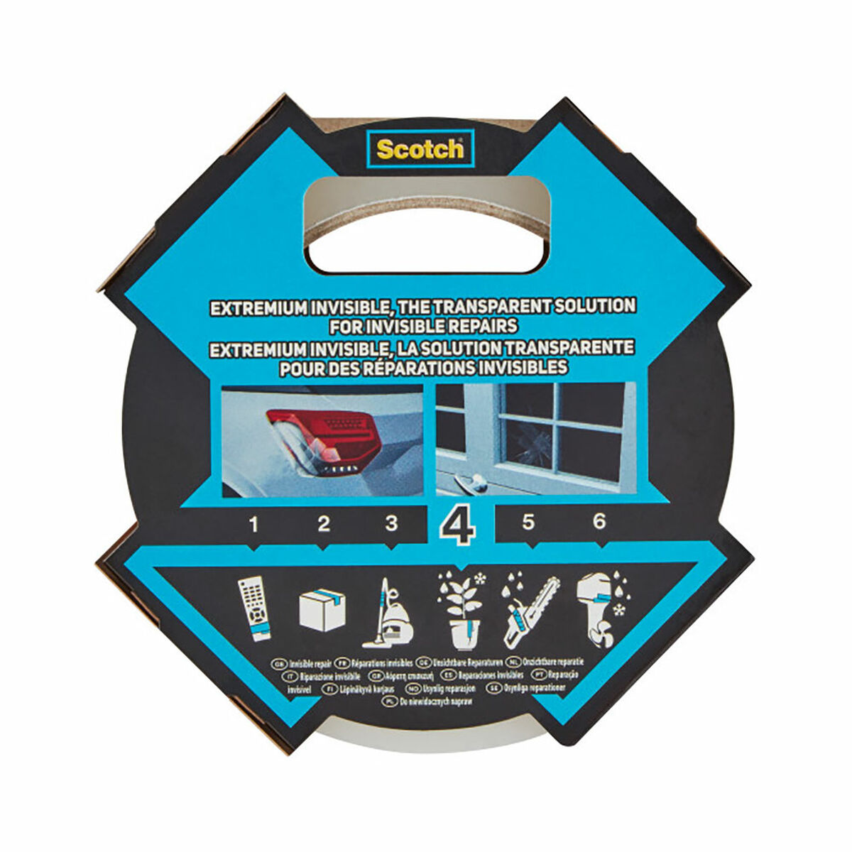 Cinta americana Scotch Transparente 20 m x 48 mm