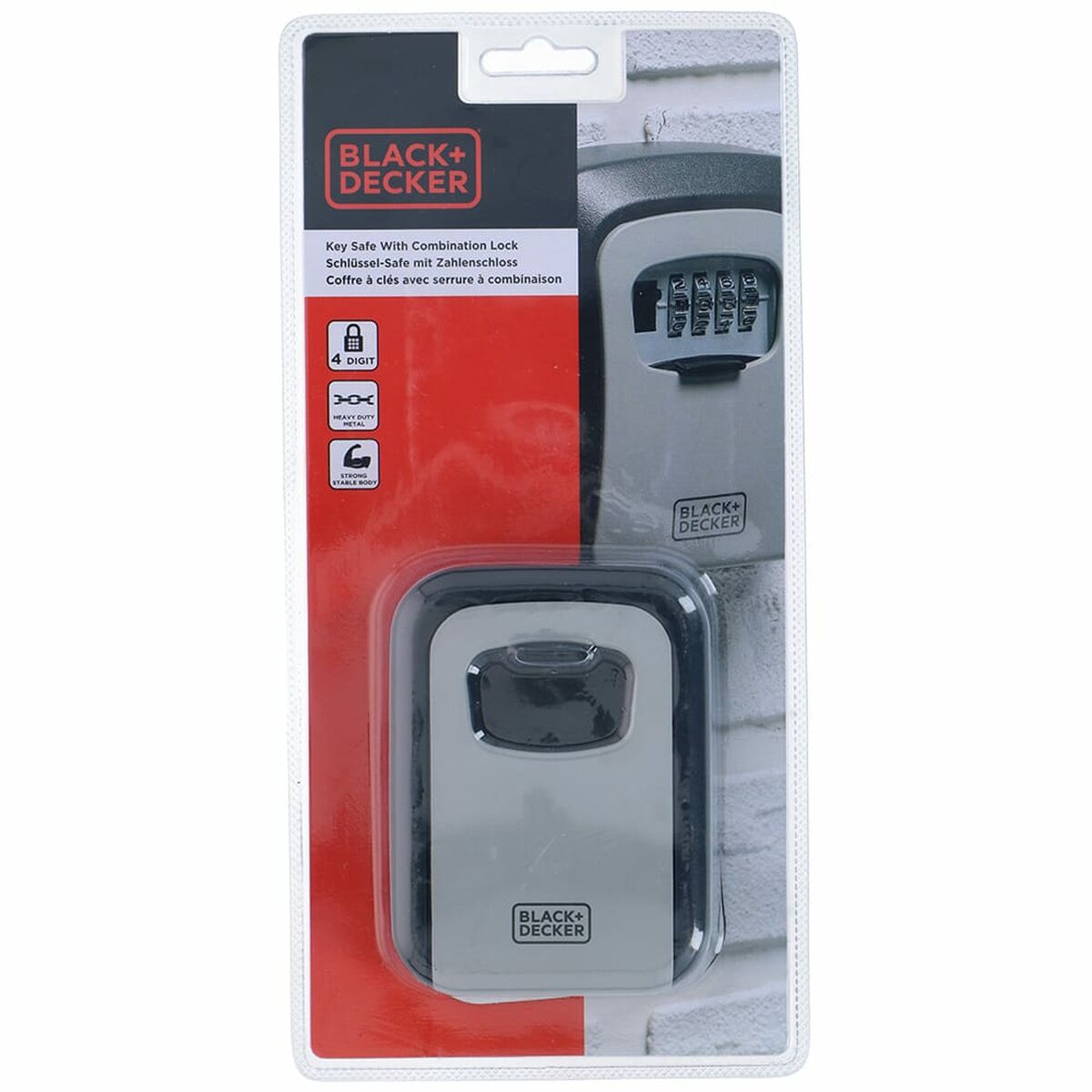 Guardallaves Black & Decker 12 x 9 x 4 cm Metal