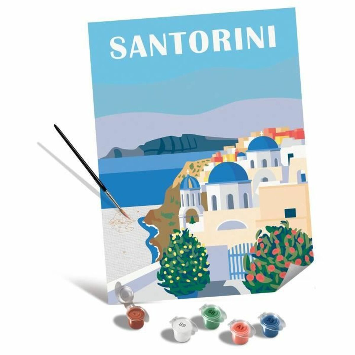 Set de Pintura por Números Ravensburger Santorini 30 x 40 cm