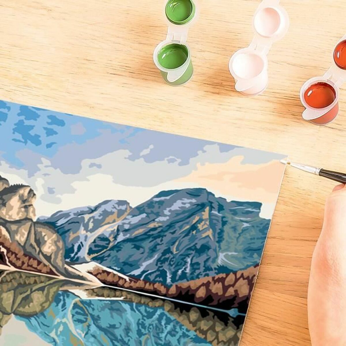 Set de Pintura por Números Ravensburger Lake Views 30 x 40 cm