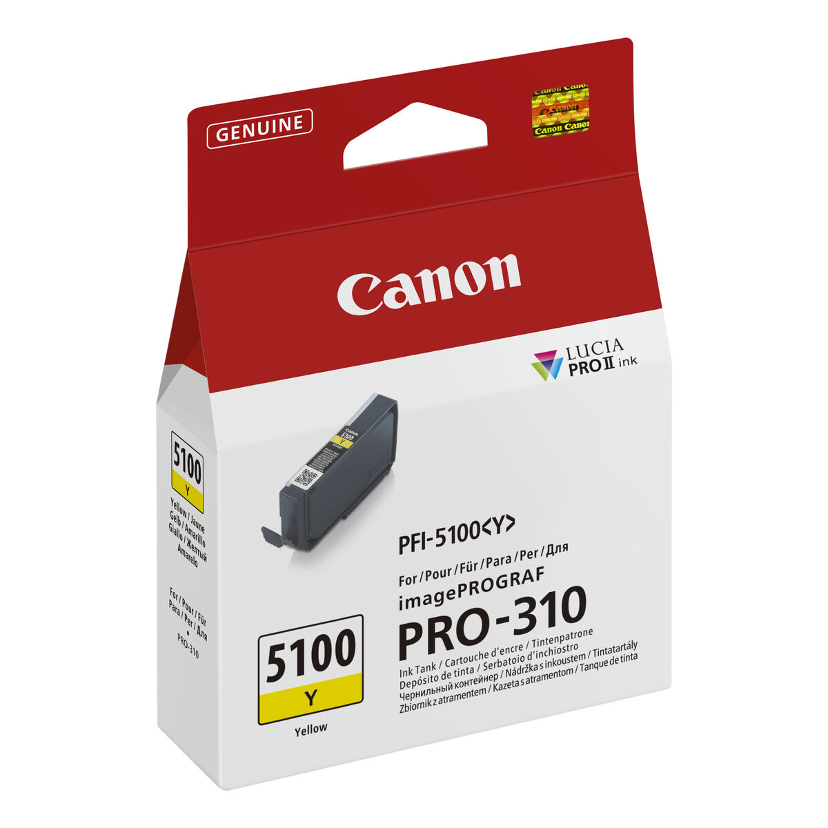 Cartucho de Tinta Original Canon PFI-5100 Y EUR Amarillo