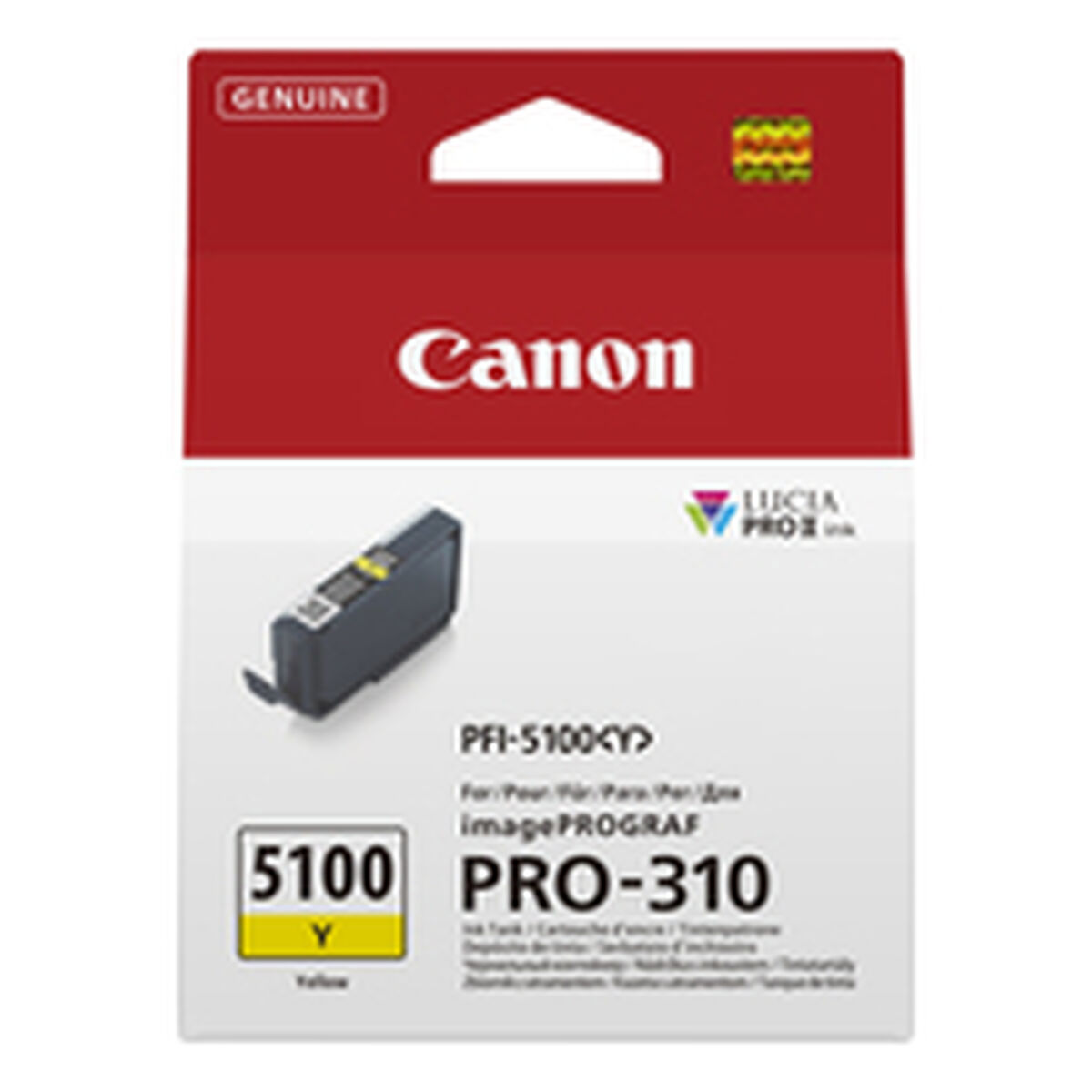 Cartucho de Tinta Original Canon PFI-5100 Y EUR Amarillo