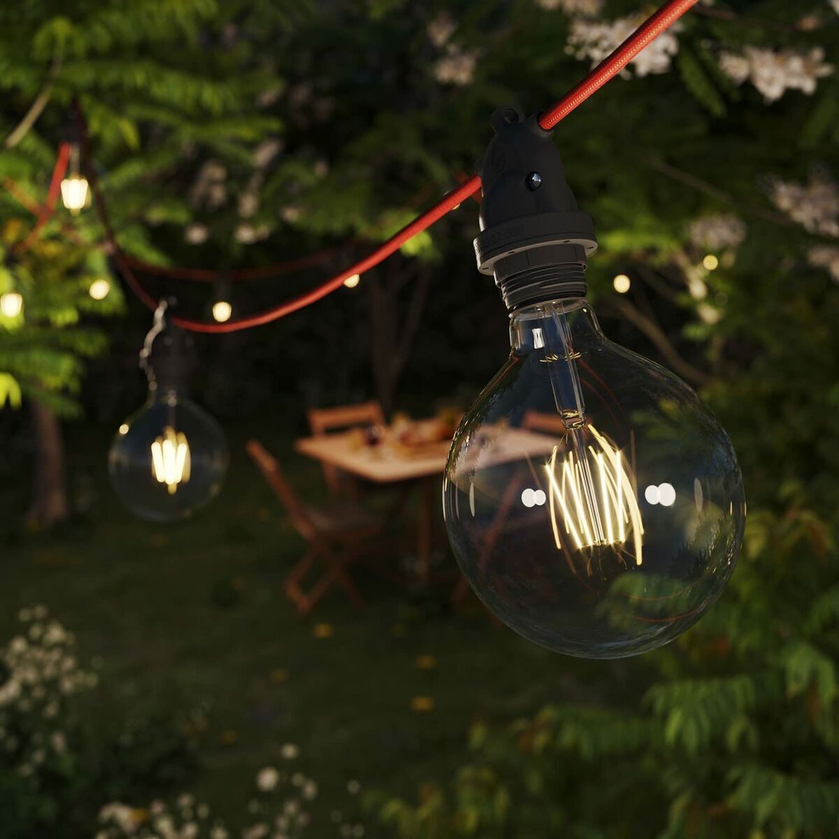 Portalámparas Creative Negro E27