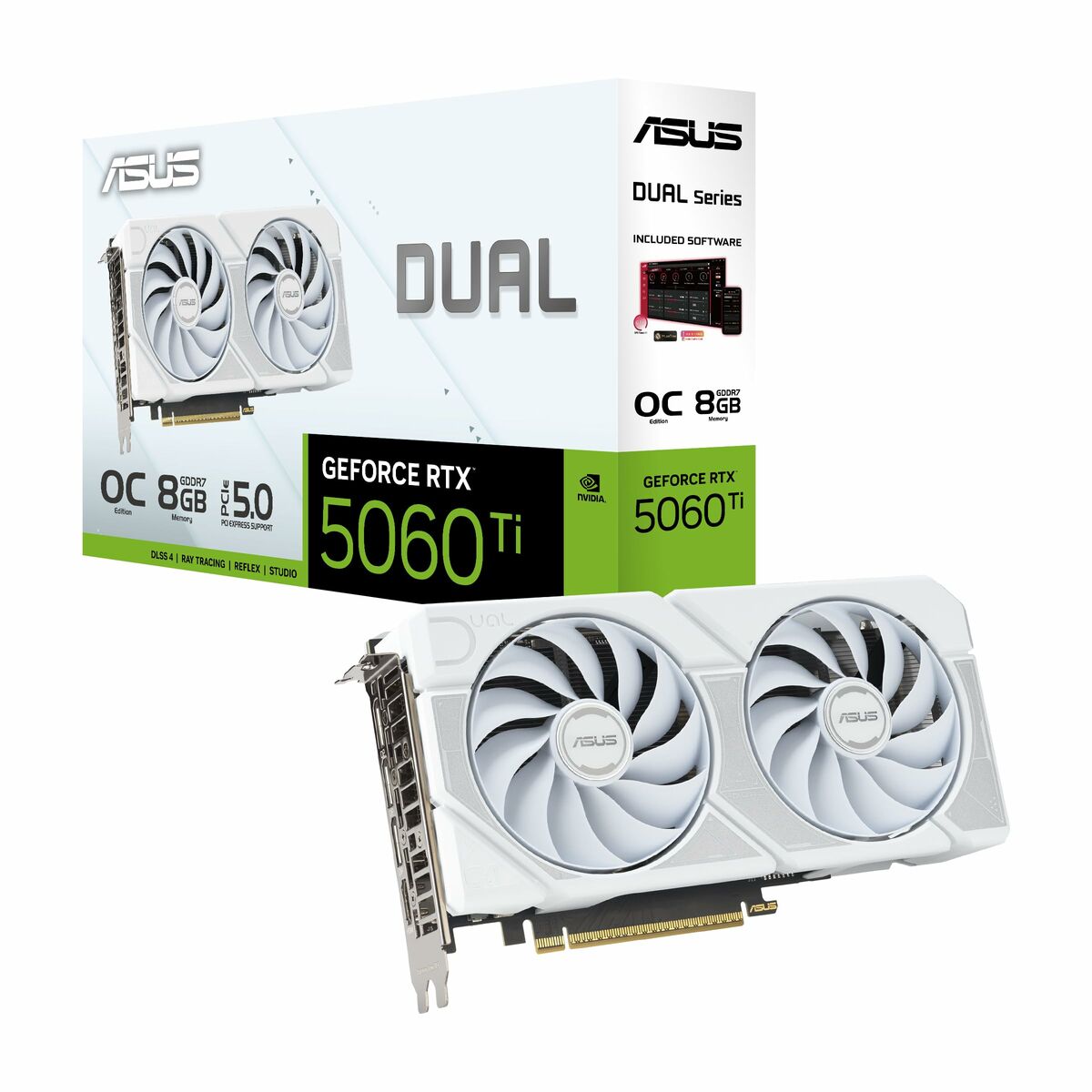 Tarjeta Gráfica Asus OC White Edition 90YV0MP5-M0NA00 geforce rtx 5060 ti 8 GB GDDR7