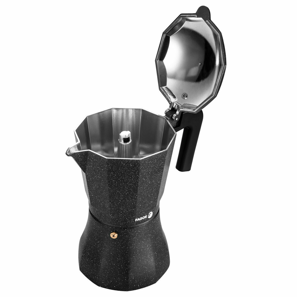 Cafetera Italiana Fagor TIRAMISU 12 Negro Aluminio 12 Tazas