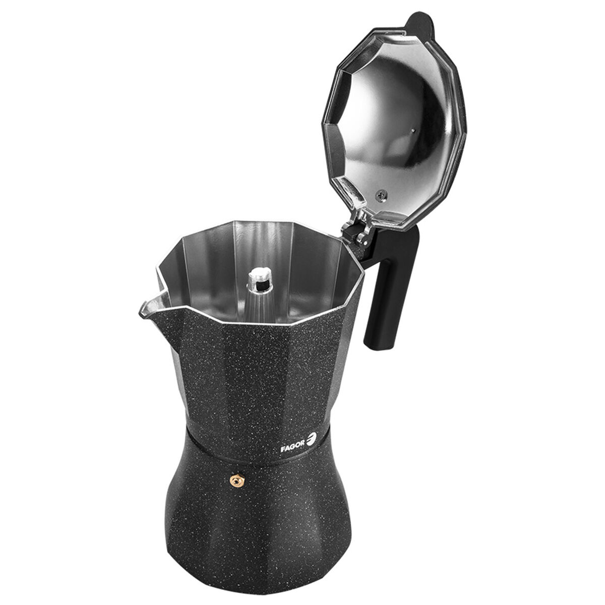 Cafetera Italiana Fagor TIRAMISU 12 Negro Aluminio 12 Tazas