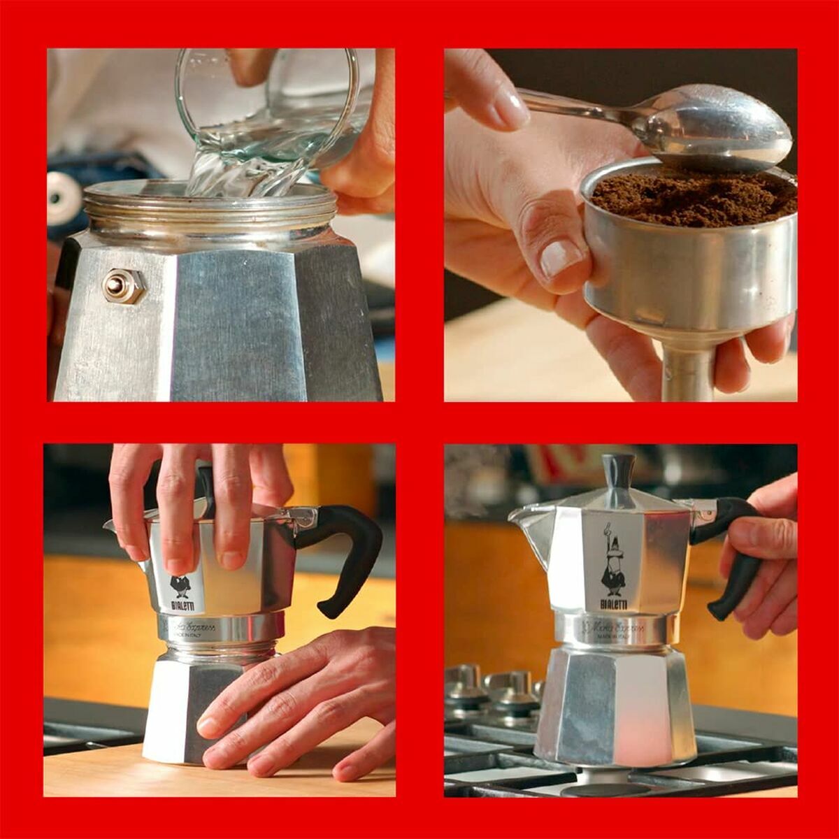 Cafetera Italiana Bialetti MOKA Plateado Metal