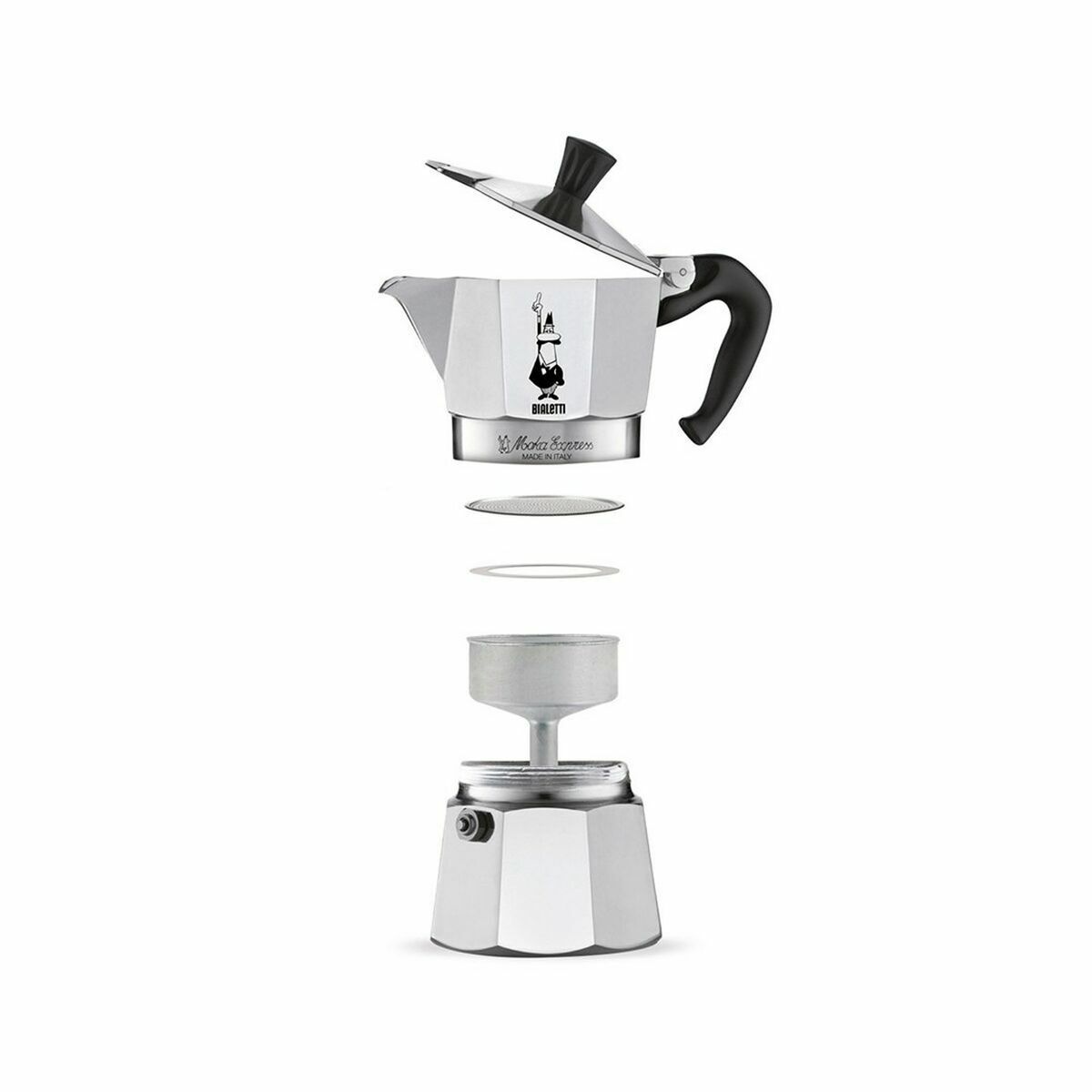 Cafetera Italiana Bialetti MOKA Plateado Metal