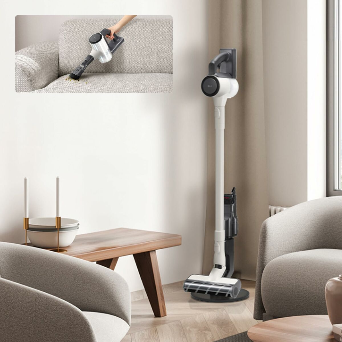 Aspirador Escoba Ciclónico LG A9C-SLIM1C 150 W