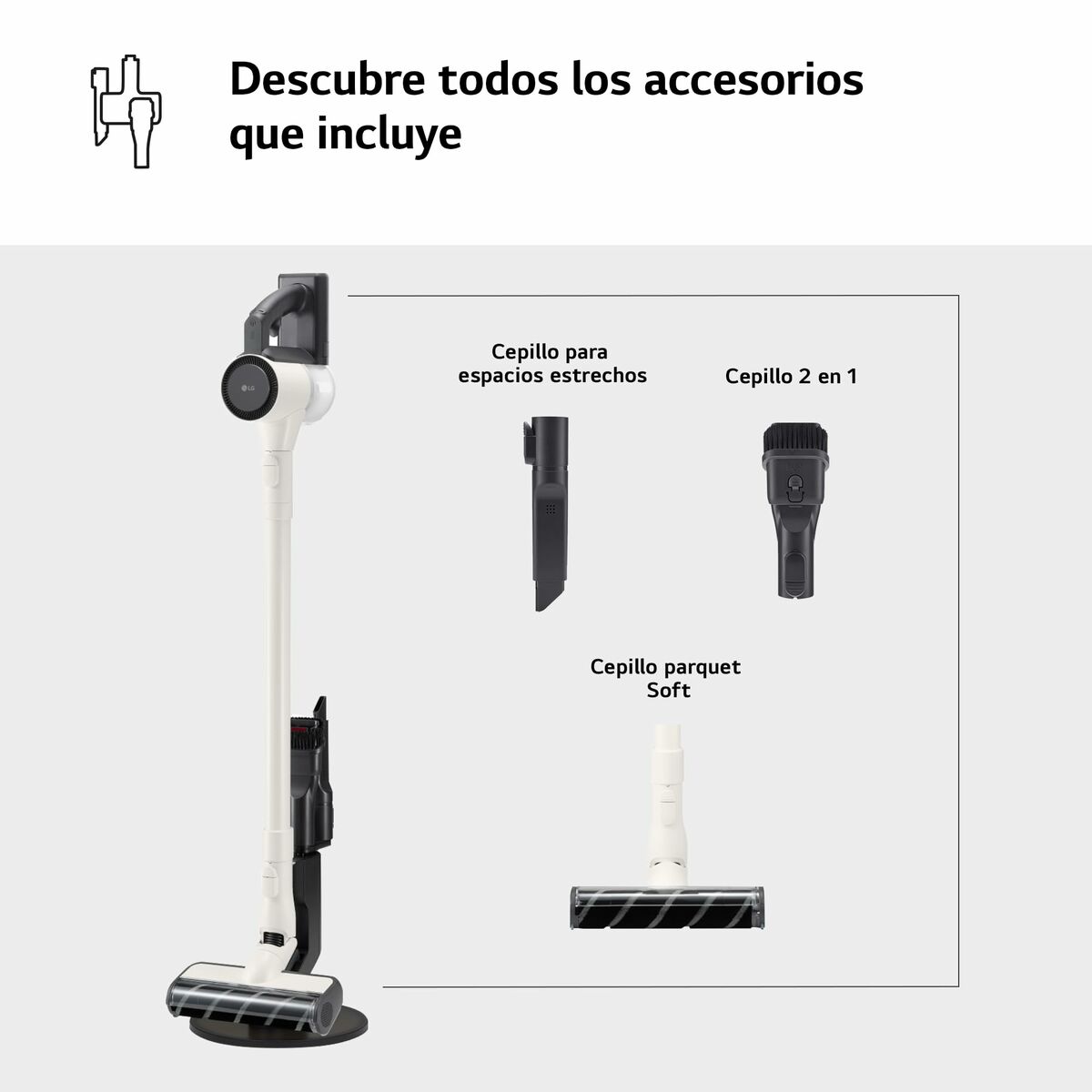 Aspirador Escoba Ciclónico LG A9C-SLIM1C 150 W
