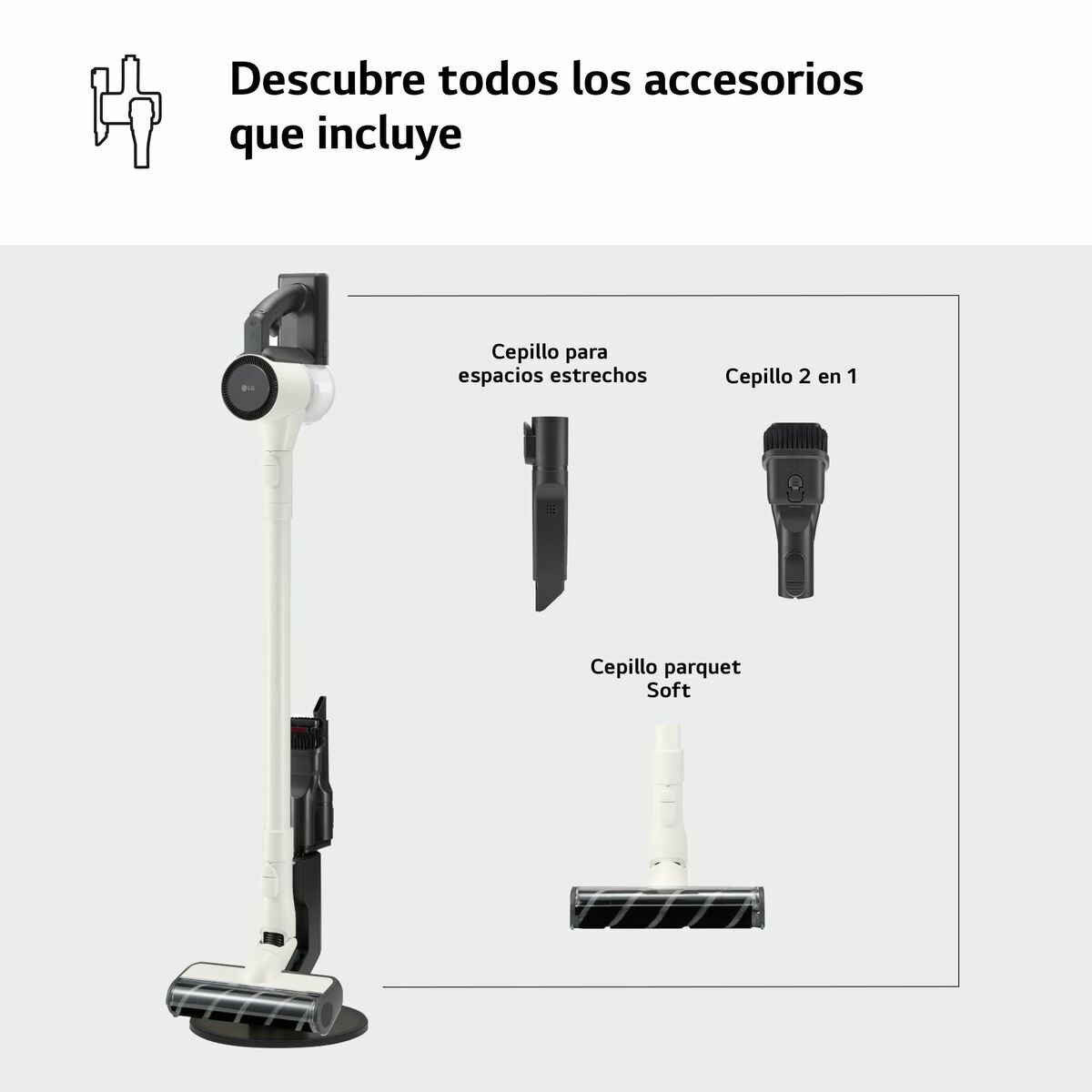 Aspirador Escoba Ciclónico LG A9C-SLIM1C 150 W