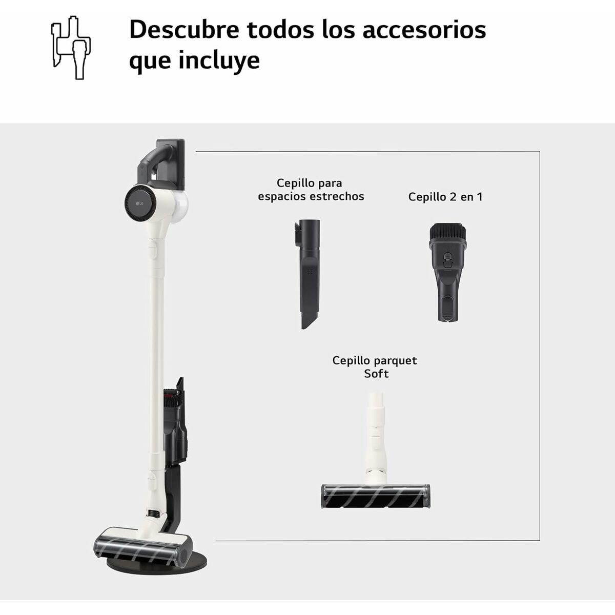 Aspirador Escoba Ciclónico LG A9C-SLIM1C 150 W