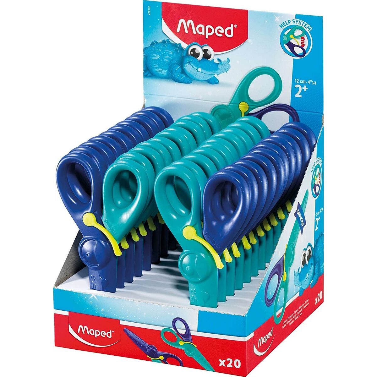 Tijeras Maped KidiCut Azul 12 cm (20 Unidades)