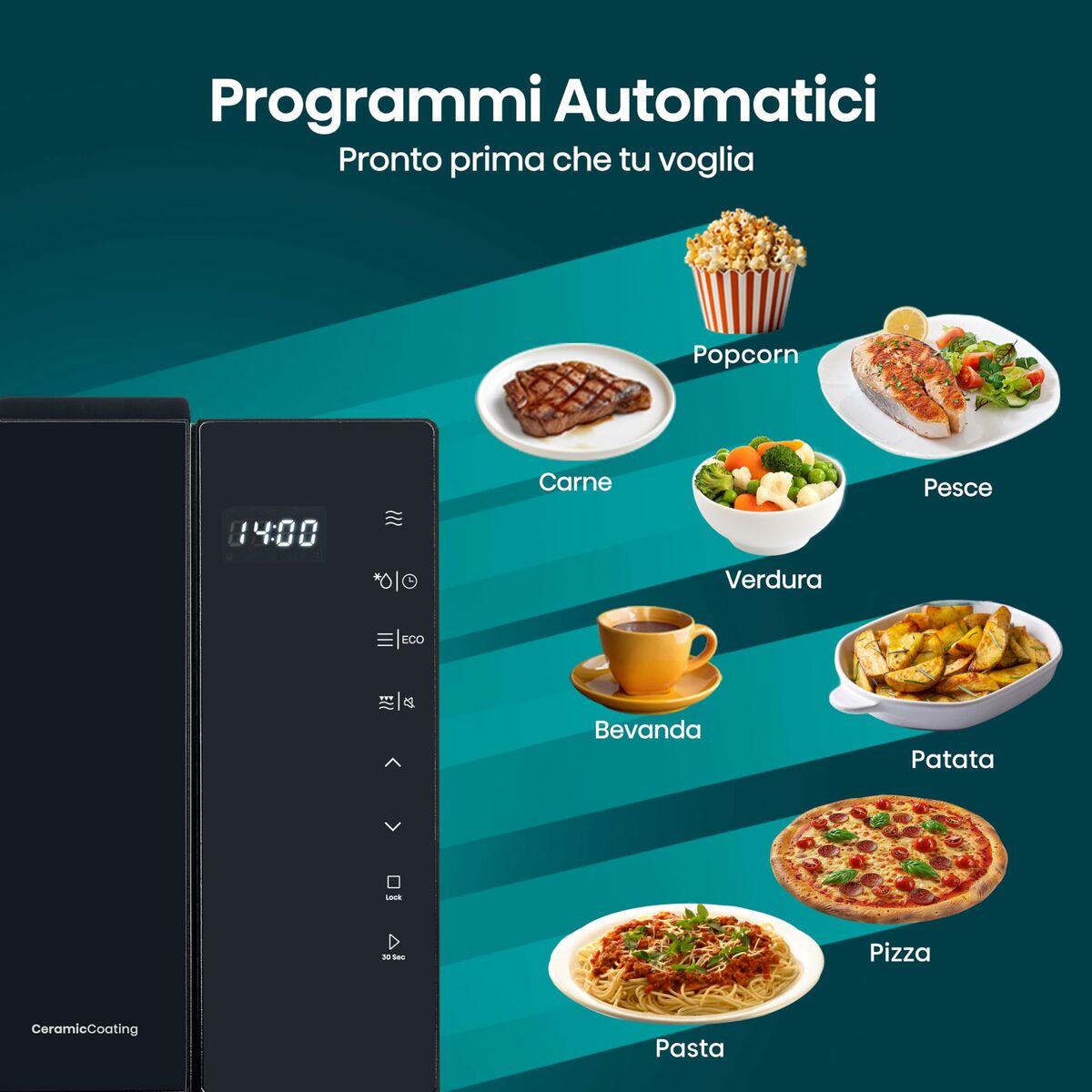 Microondas con Grill Hisense H23MOBS5HG4 Negro 800 W 23 L