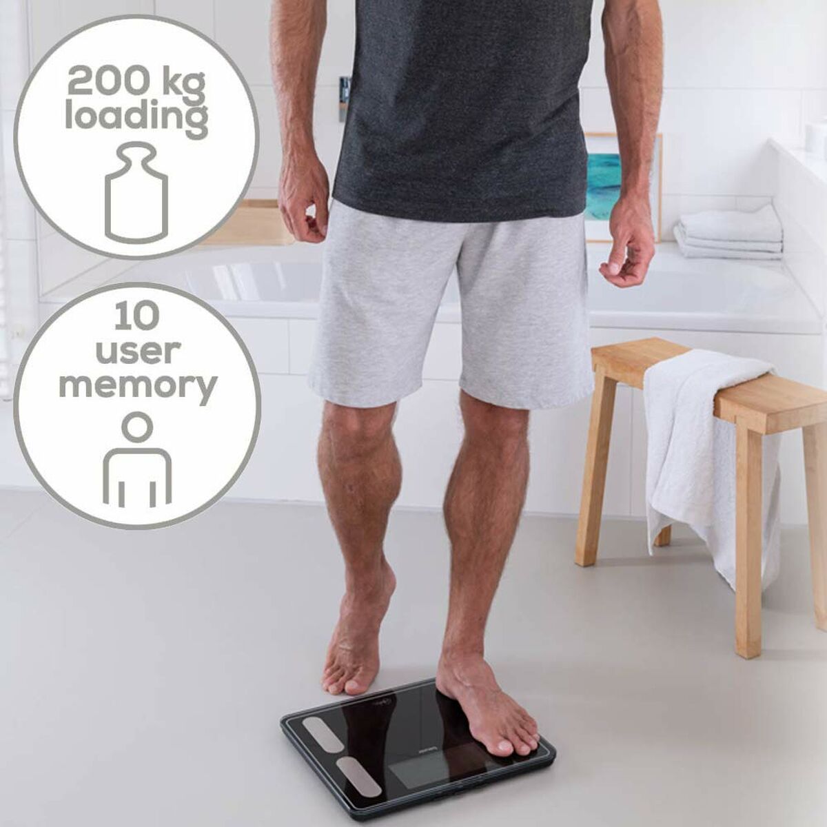 Báscula Digital de Baño Beurer BF400 NEGRO