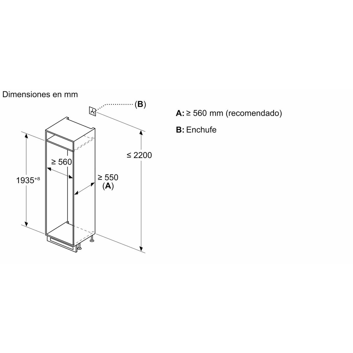 Nevera BOSCH KIN96VFD0   194 Blanco