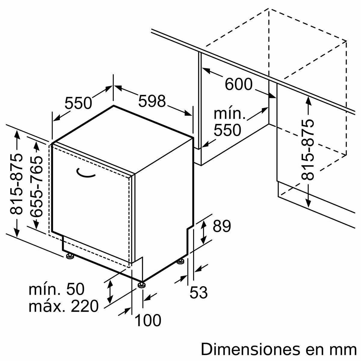 Lavavajillas BOSCH SMH4EVX08E Blanco 60 cm