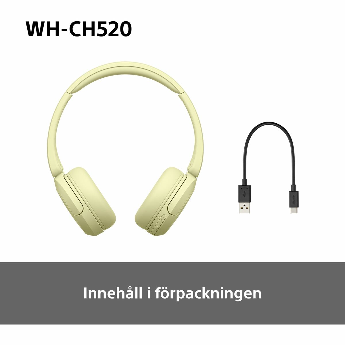 Auriculares de Diadema Sony WHCH520Y      * Amarillo