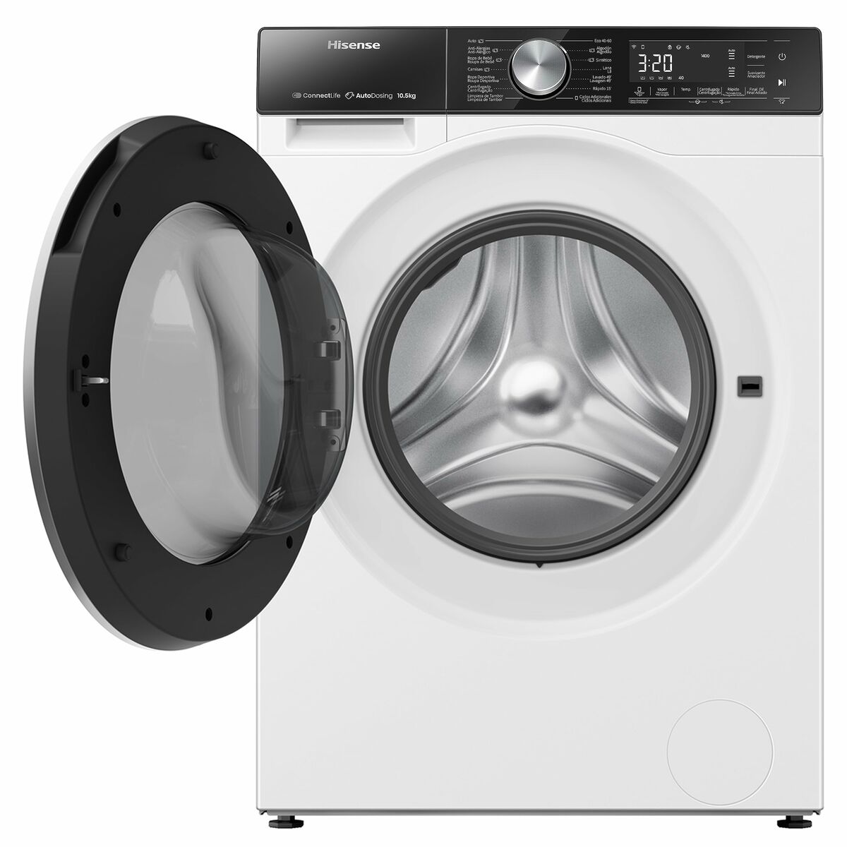 Lavadora Hisense WF5S1045BW 59,5 cm 1400 rpm 10,5 kg