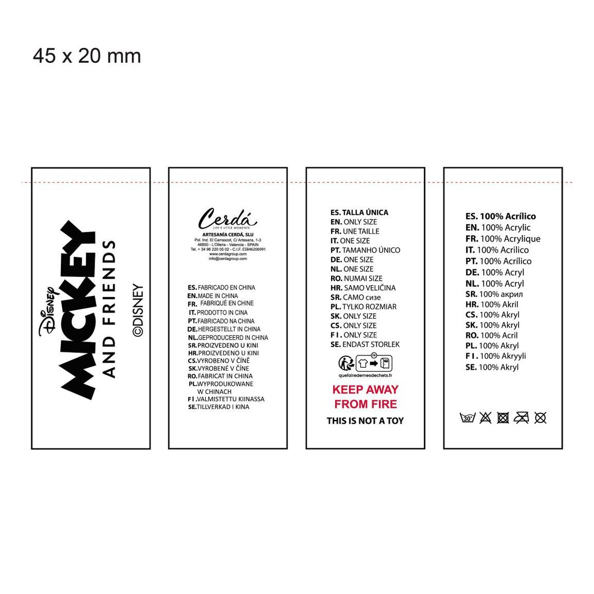 Gorra Infantil Minnie Mouse Rojo