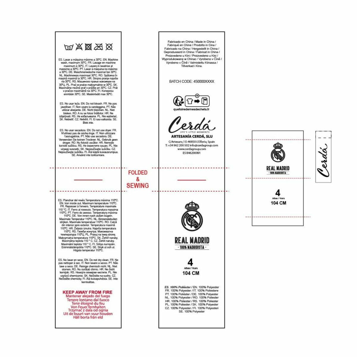 Sudadera con Capucha Niña Real Madrid C.F. Azul