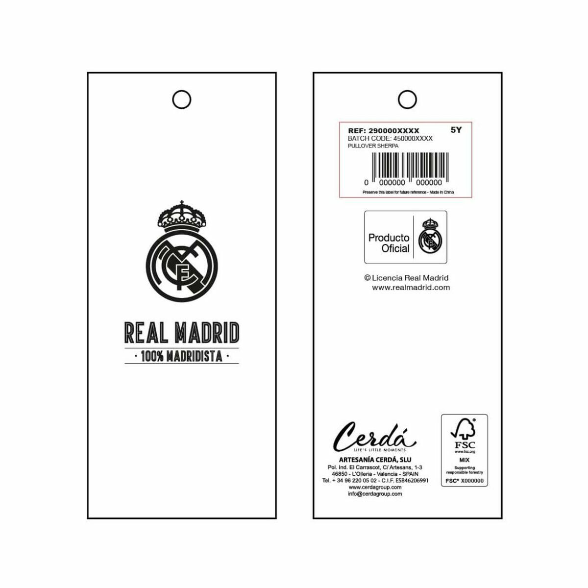 Sudadera con Capucha Niña Real Madrid C.F. Azul