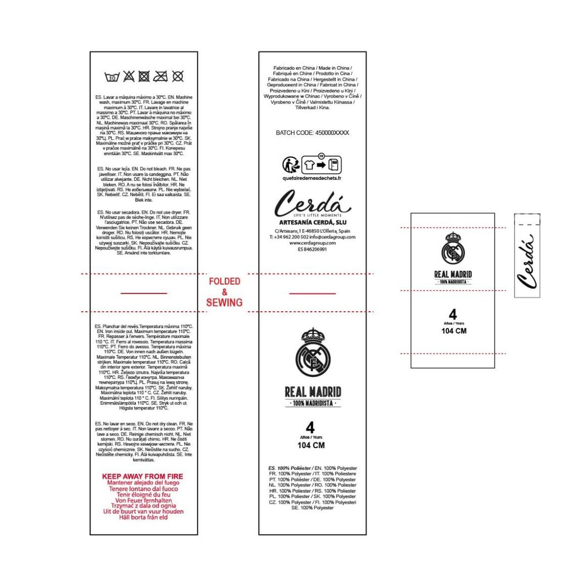 Sudadera con Capucha Niña Real Madrid C.F. Azul