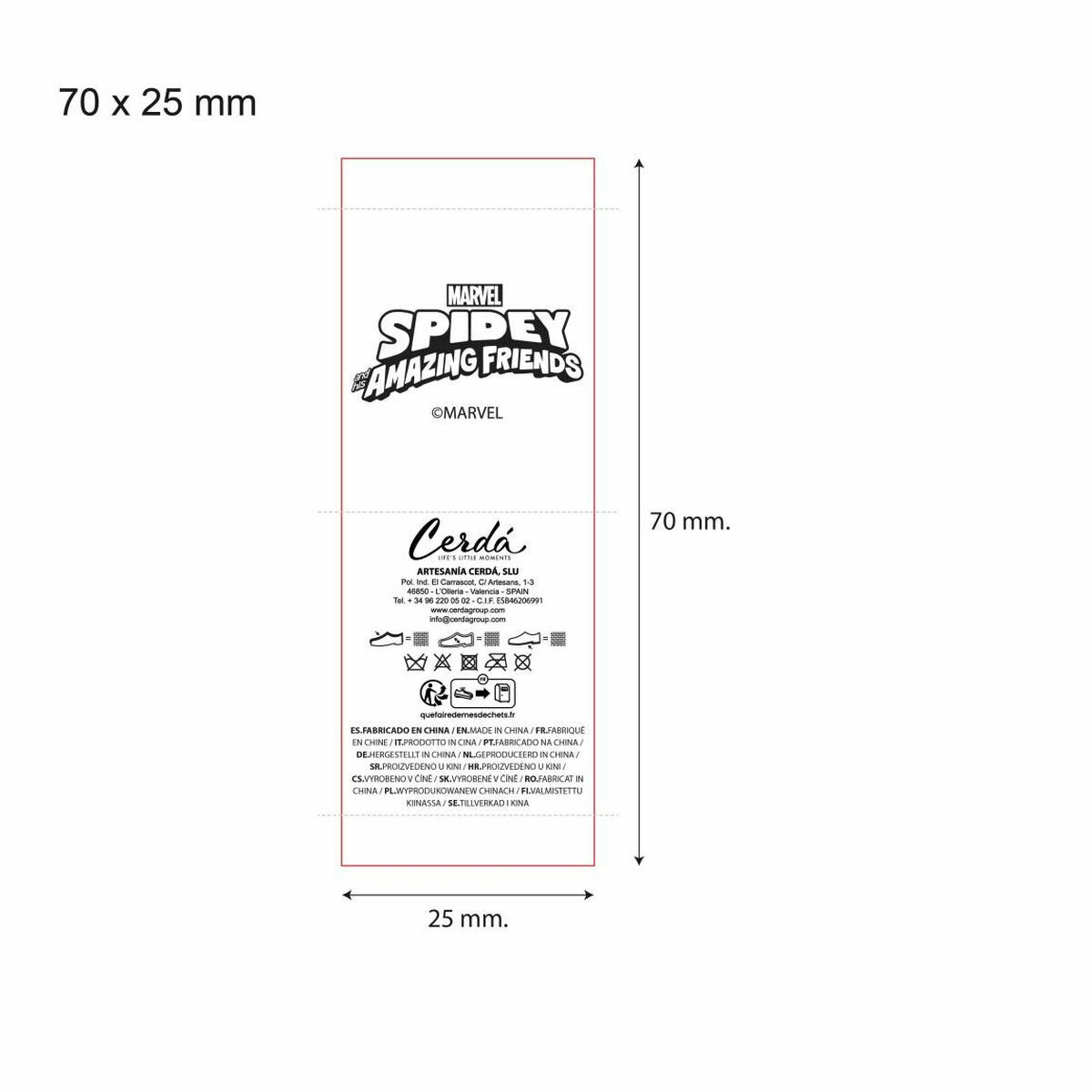 Zapatillas de Estar por Casa Spidey Rojo 22-23