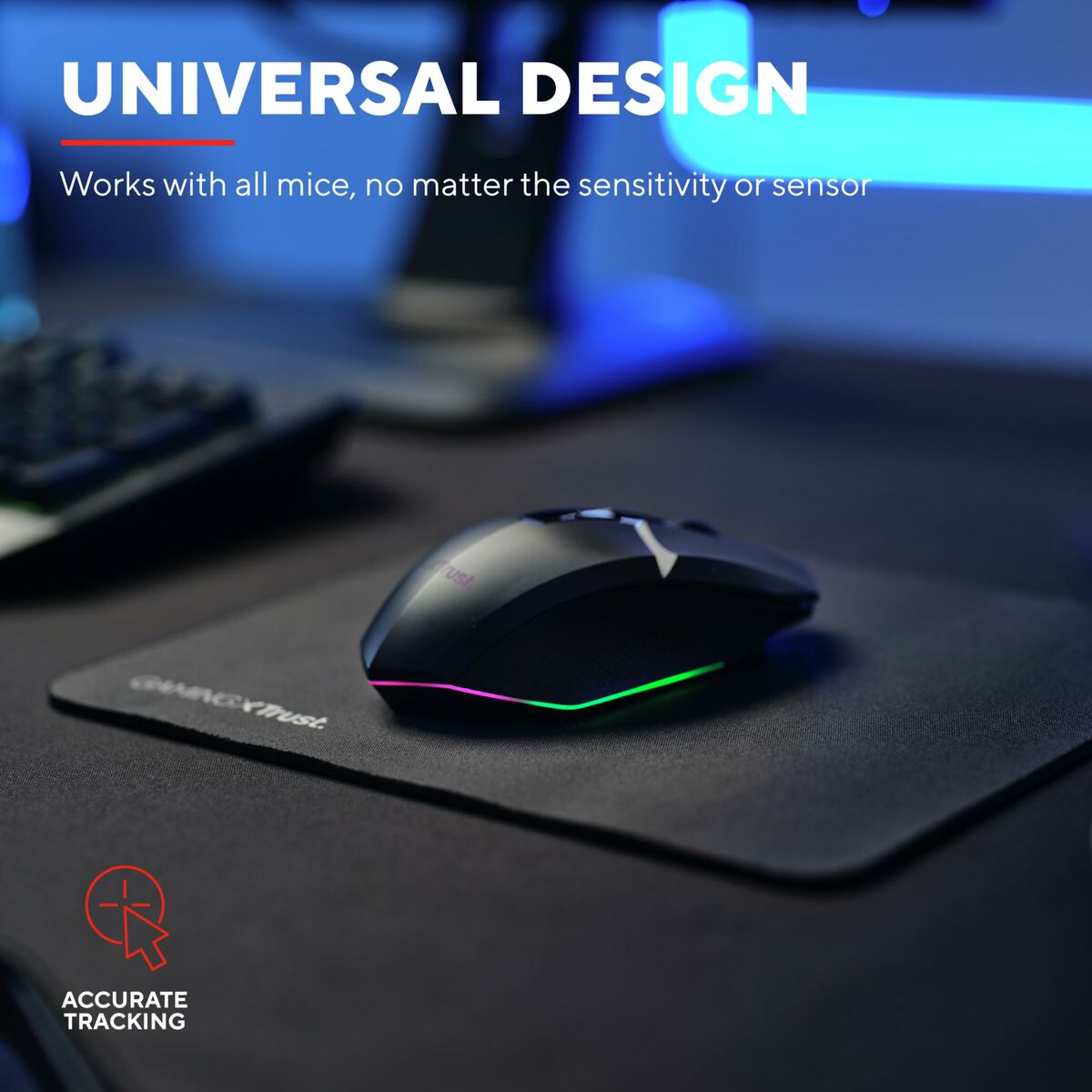 Alfombrilla Gaming Trust 21567 GXT754 Negro