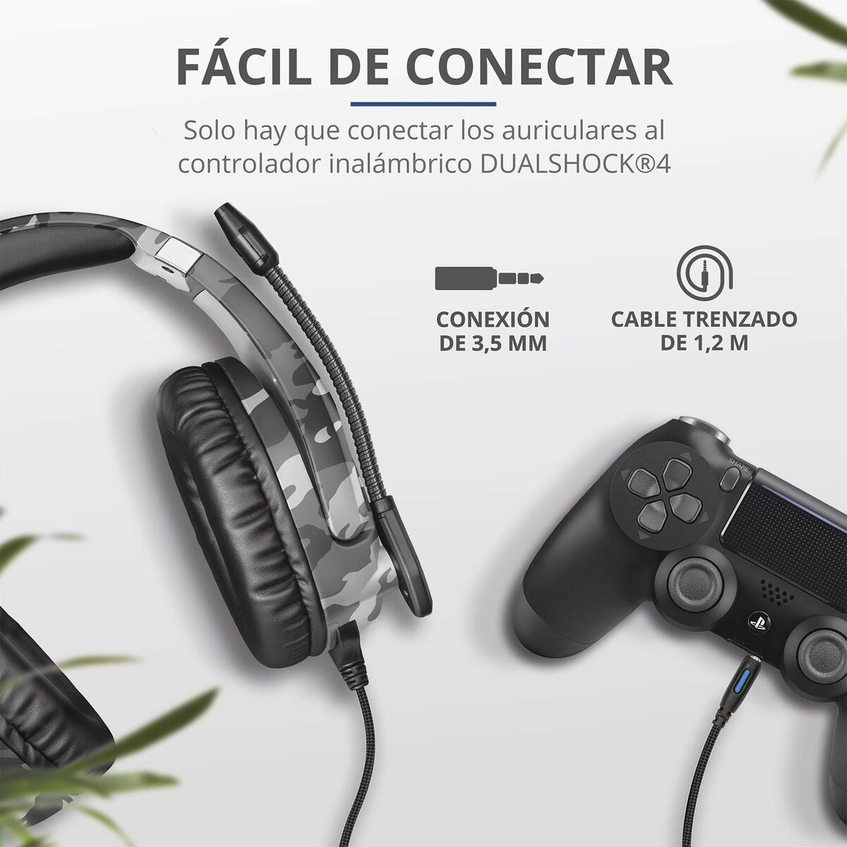 Auriculares Inalámbricos Trust 23531 GXT488 Gris