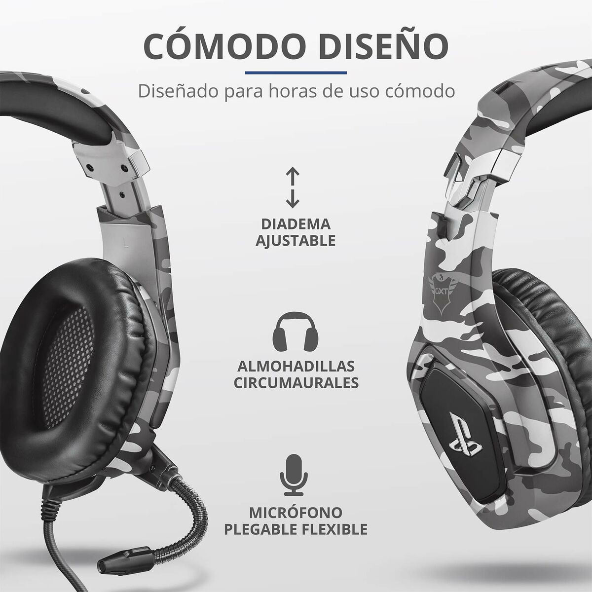 Auriculares Inalámbricos Trust 23531 GXT488 Gris