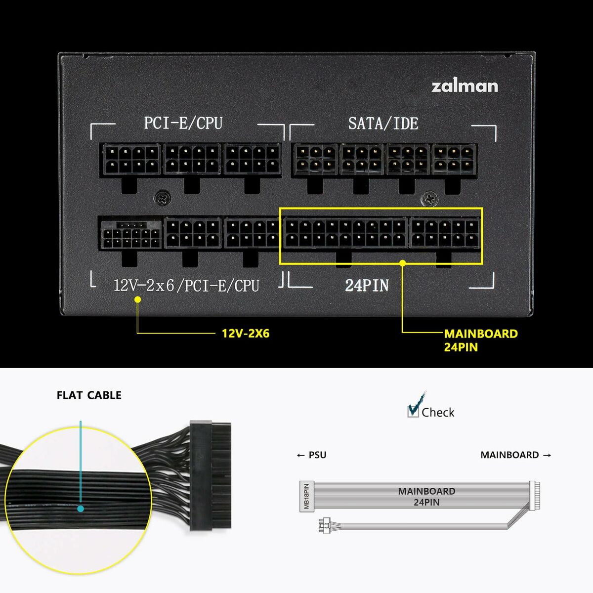 Fuente de Alimentación Zalman ZM1000-TMX2SE