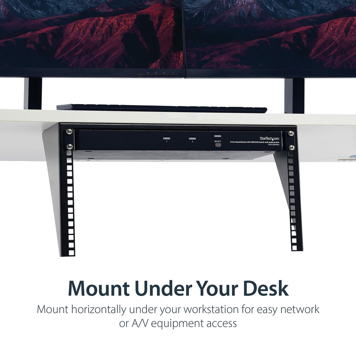 Soporte Startech RK619WALLV Negro Acero