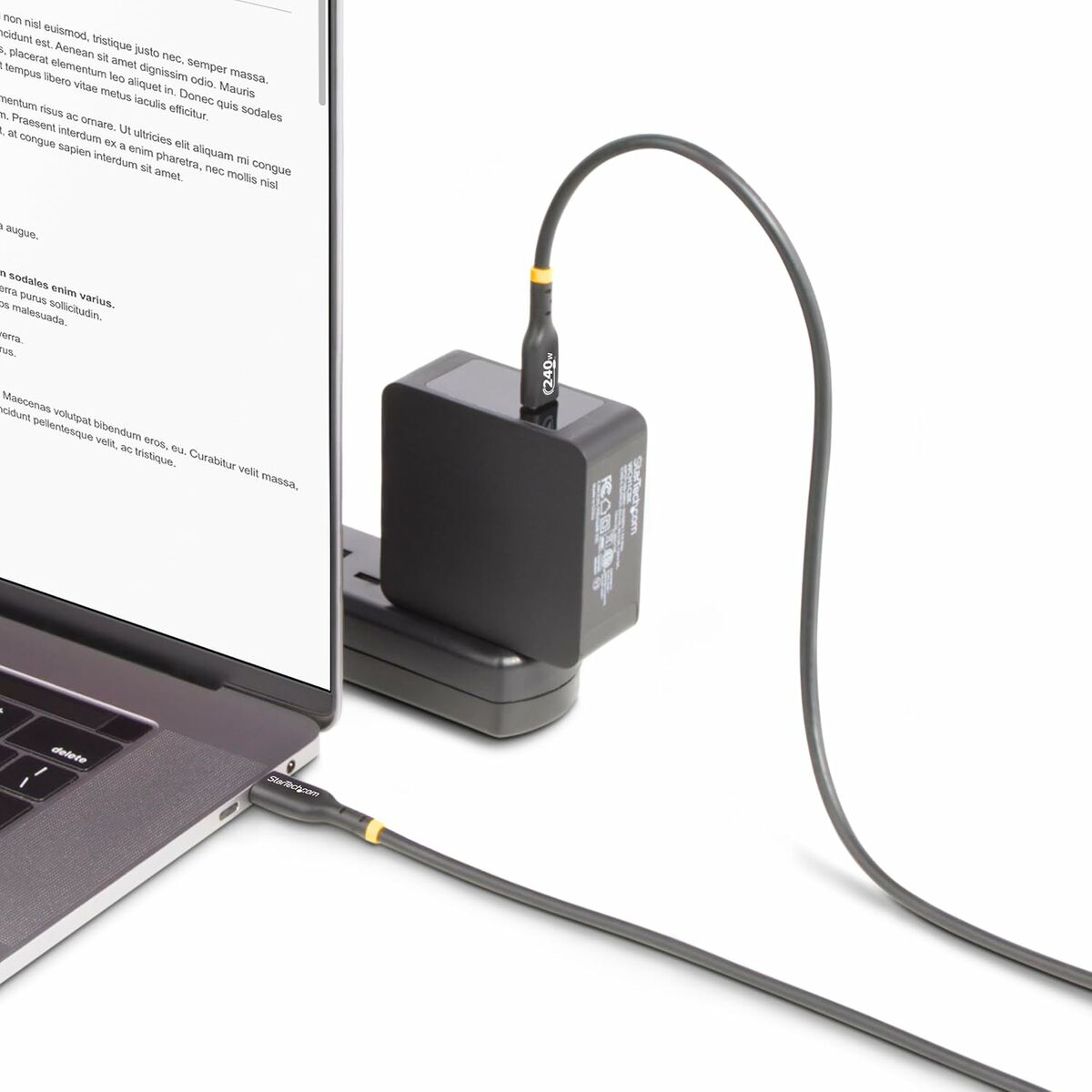 Cable USB Startech USB2EPR3M Negro 3 m