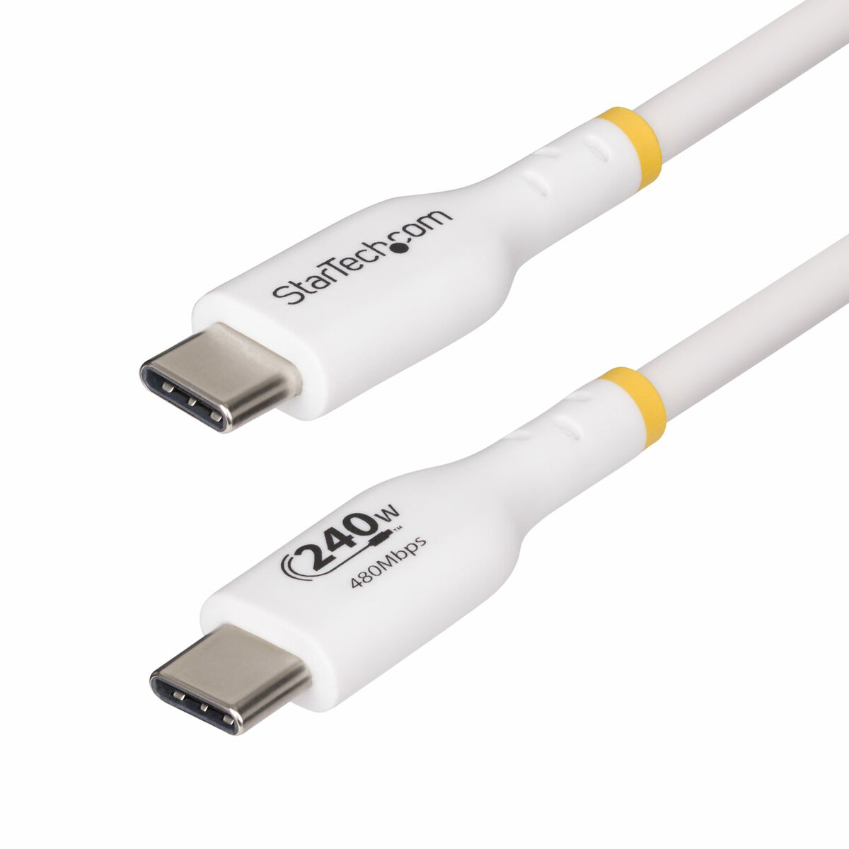 Cable USB Startech USB2EPR2MW Blanco 2 m