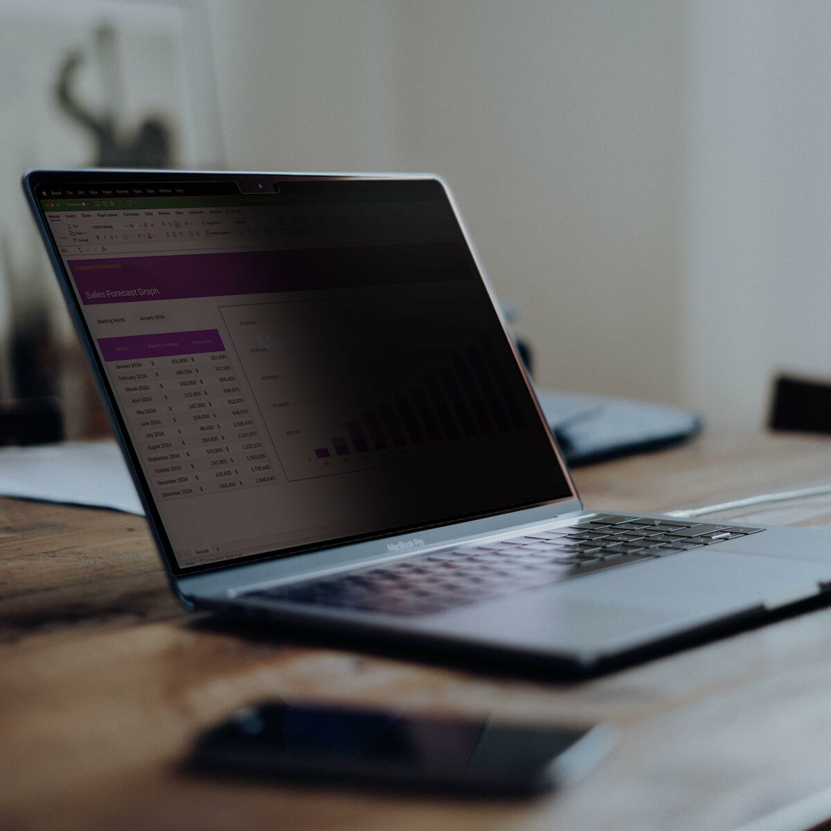 Soporte para Portátil Startech 141T6-PRIVACY-SCREEN Plástico