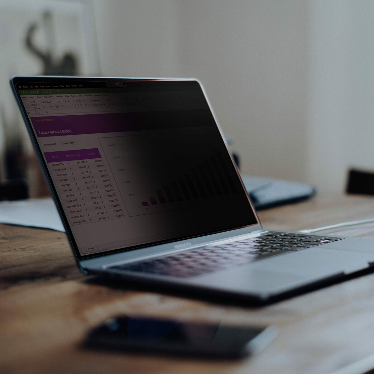 Soporte para Portátil Startech 141T6-PRIVACY-SCREEN Plástico