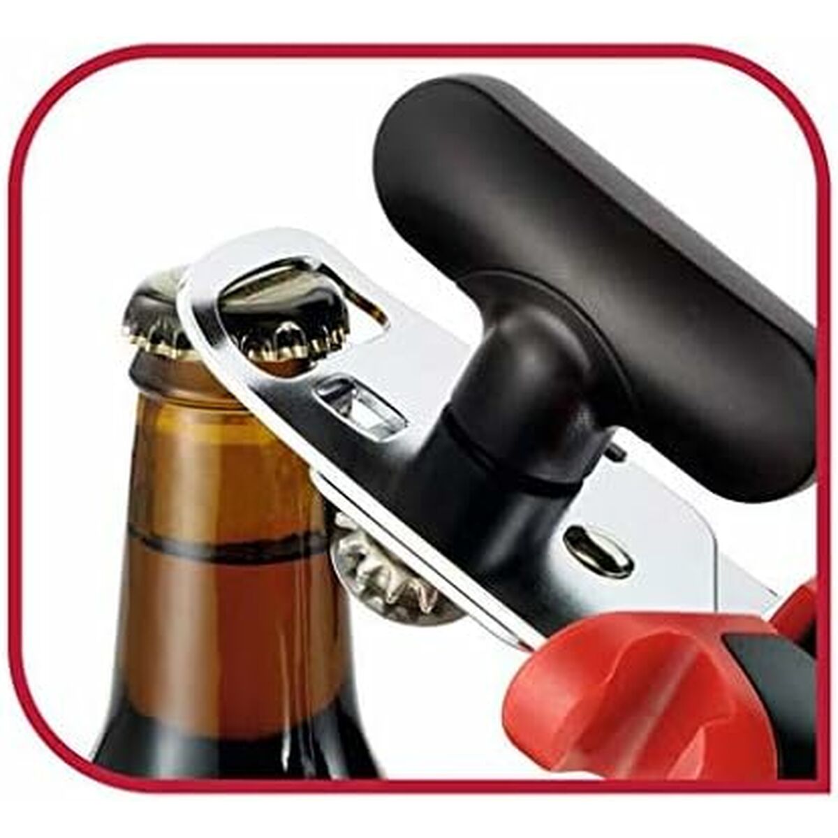 Abrelatas Tefal K2070514 Negro Metal Acero Inoxidable Acero